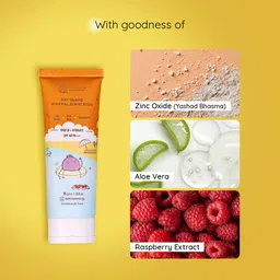 Little Rituals Mineral Baby & Kids SUNSCREEN Lotion Daily Use for Baby & Kids (0-15 years), SPF 40 PA+++ I No White Cast I UVA/UVB/IR + DIGITAL Wi-Fi & Bluelight Protection| Hypoallergenic| SWISS Technology | 75 gm image 5