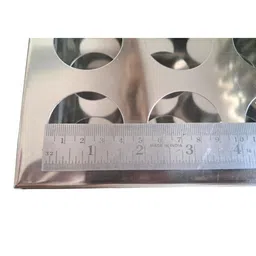 AANIJ® Test Tube Stand Stainless Steel 304 grade, Size 40 mm × 24 Holes Test Tube rack for Laboratory Pack of 1 image 2