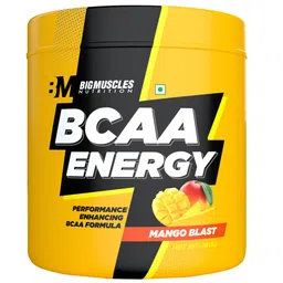 Bigmuscles Nutrition BCAA Energy, Powder [30 Serving, Mango Blast] image 1