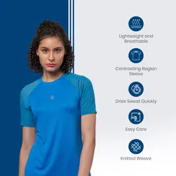 DOMIN8 Women's Solid Regular Fit T-Shirt image 2