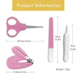 THE LITTLE LOOKERS� 4-in-1 Grooming Kit/Manicure Kit for Babies/Infants/Toddler with Scissors, Nail Clipper, Filer, Tweezer (Grey) (Cartoon May Very) image 5