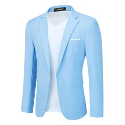 cloudstyle Men's Suit Jacket One Button Slim Fit Sport Coat Business Daily Blazer image 1