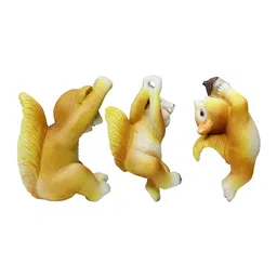 Wonderland Imported Playful Squirrel on String Hanging | for Inside or Outside Your Home | Garden Decor, Garden Decoration, Home Decor, Squirrel Statue, balocny Decoration image 4