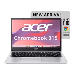 Acer Chromebook, Intel Celeron N4500, 8GB RAM, 128GB Storage, Full HD, 15.6"/39.6cm, Chrome OS,Silver, 1.6KG, CB315-4H, WiFi 6,3 Months Google One AI Premium Plan & 2TB Cloud Storage AI Powered Laptop image 1