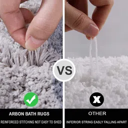 StromX Decorative Anti Slip Cotton Rangoli Shaggy Door Mat | Floor Mat for Your Bathroom, Kitchen, Home, Door Entrance & Living Room (24X24 Inches, Multi), Round… image 5