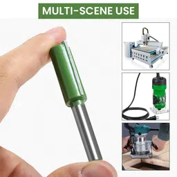 serplex Serplex® 7PCS 1/4" Shank Tungsten Carbide Double&Single Flute Straight Dado Router Drill Bit Set Carpenter Tools For Wood Work, 3/4/5/6/8/10/12mm Cutting Diameter Trimming Cutter for Woodworking image 4