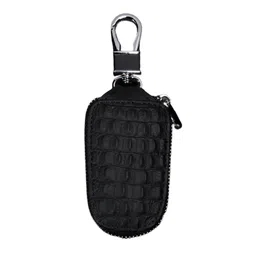 kooshlo Leather Car Key Chain Case Holder,Keychain Holder Car Key Holder with Metal Hook and Keyring Zipper Bag,Protector Car Key image 1