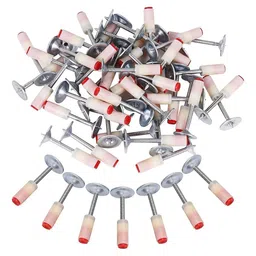 UMADEV Nail Gun Manual Steel Nails, 50 pcs Round Nails Wall Fastening Tool, for Concrete Ceiling Cable Ducts Fixed Slotting Device Repair Tool image 1