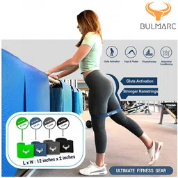 bulmarc Resistance Bands Mini Loop Exercise Bands Sliding Discs 70+ Exercises eBook Heavy Fitness Workout Men Women Toning Booty HIPS Glutes Thighs image 3