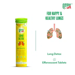 generic QTOX Lung Detox with N Acetyl L Cysteine & Vitamin C For Lung Cleansing/Healthy Lungs/Easy Breathing, Effervescent Tablets (20 N x 2) Pack of 2 image 4