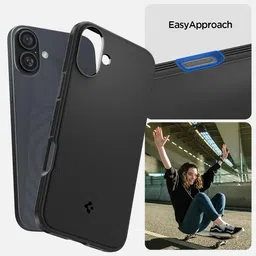 Spigen Essential Sand Blast for iPhone 16 Plus Case, iPhone 16+ Back Cover (2024) - Matte Black image 4