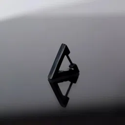 the men thing TRIANGLE HOOP - Titanium Steel Stud Earrings for Men & Boys. image 3