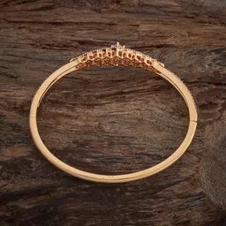kushal's Fashion Jewellery White Gold Polished Zircon Kada With Locking System |Best For Gifting, Bride, Bridemaids & Special Occasion | Zircon Kada For Women - 441033 image 3