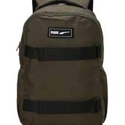 puma Unisex-Adult Deck 2 Compartment Backpack, Dark Olive (9176001) image 1