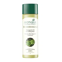Biotique Bio Bhringraj Fresh Growth Therapeutic Oil, 200ml And Biotique Bio Mountain Ebony Vitalizing Serum For Falling Hair Intensive Hair Growth Treatment, 120ML image 2