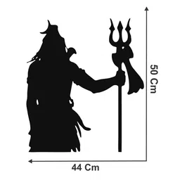 Decor Kraft Shivji Wall Sticker & Decal,Size- 58 Cm X 28 Cm,Religious image 3