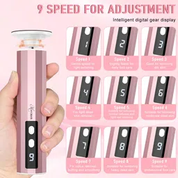 maycreate MAYCREATE® Electric Foot Callus Remover Nail File 2 in 1 Cordless Nail File Foot Exfoliation Device Foot File for Dead Skin, Calluses Electric Callus Remover with Polish Disc & Sandpaper Rolls image 3