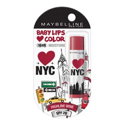 maybelline color Maybelline New York Baby Lips Loves NYC Tinted Lip Balm for dark & pigmented lips, Highline Wine, 4g image 2