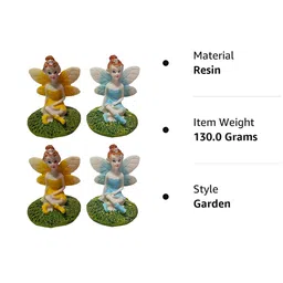 Wonderland Garden Decorations Miniature Fairies for Bonsai Accessories -Set of 4 image 3