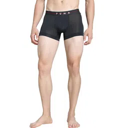 puma Men's Cotton Classic Soild Underwear Tops (Pack of 1) (686341_Strong Gray-White image 1