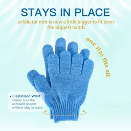 zanzmer Body Scrubber for Bathing, Exfoliating Gloves for Dead Skin & Tan Removal - Ideal for Men & Women, Dead Skin Remover and Bathing Gloves (Mix Color) image 3