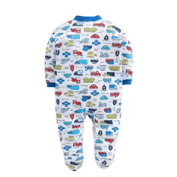 eio 100% Cotton Rompers Sleepsuits Jumpsuit Night Suits for Infants Newborn Baby Boys & Girls image 3