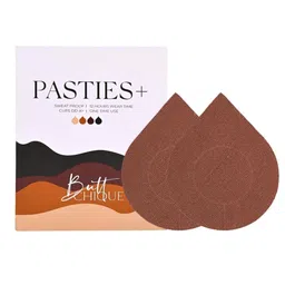 buttchique Cinnamon Pasties + Plus Size Stick-On Pasties for Complete Coverage, Waterproof & Sweat-Proof, Safe to Use Directly on Skin image 1