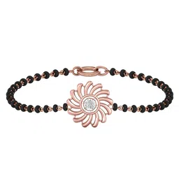 dishis 18K Rose Gold Diamond Bracelet for Women image 1