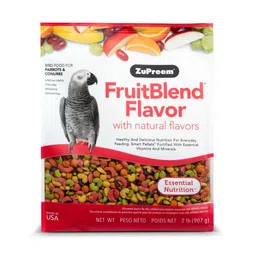 ZuPreem Fruitblend Flavor With Natural Flavors Avian Diets Medium & Adult Large Bird Food Pellet - 907 Gm image 1