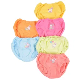 baby bucket Soft Cotton Baby Girl's & Boy's Panties Set of 6 image 1