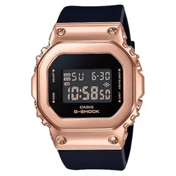 casio G-Shock GM-S5600PG-1DR Rose Gold Digital Dial Black Resin Strap WoMen's Watch Shock And 200M Water Resistant G1070 image 1