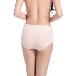 wirarpa Women's Underwear Cotton Mid Waisted Ladies Panties Full Coverage Briefs 4 Pack (Regular & Plus Size) image 5