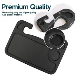 zonetech Zone Tech Car Laptop and Food Steering Wheel Tray (Black) image 4