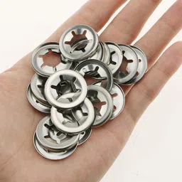 E-outstanding 20-Pack 304 Stainless Steel Bearing Clamp Starlock Washer Internal Tooth Lock Washers Quick Speed Star Nut Locking Fastener, M12 image 5