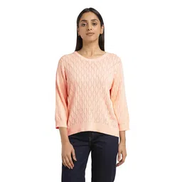 levi's Women Acrylic Round Neck Sweater image 1