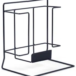 INDIAN DECOR Metal Floor Mounted Magazine Holder (Black, Standard) image 2