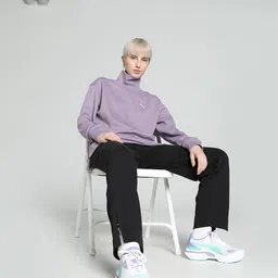 puma Women's Cotton High Neck Sweatshirt image 5