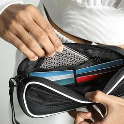 puma Womens Nylon BMW MMS Women's Wallet, Black (5462701) image 3