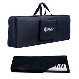 GIG Master Keyboard & Piano Case/Cover/Backpack for Roland FP-10, 88 Keys Digital Piano Heavy Light Weight Bag with Front Pocket & Dust Cover (Black) image 1
