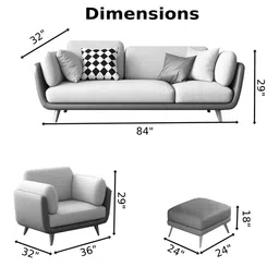 The Sofa Studio - Chesterfield Velvet Upholstery 3-Seater with Armchair and Footrest, Design in 3+1+Footrest Sofa for Living Room, Bedroom, Hallways (Green & Brown) image 2