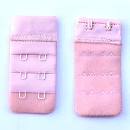 mmstore bra hook extender, Soft and Comfortable Bra Strap Extender | Bra Extender Hook-Bra Hooks for Women-Bra Hook and Eye-Bra Hook Extender Combo (Free Size) Pack of 3 image 2