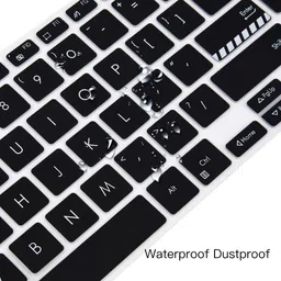 Saco Laptop Keyboard Protector Cover Compatible for 2024 ASUS ASUS Vivobook 15 X1502ZA-EJ993WS | X1502ZA-EJ953WS Series 15.6 Inch Laptop - Black image 5