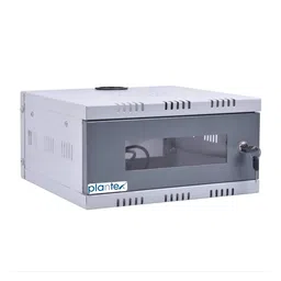 Plantex CCTV/DVR Cabinet Box/Network Rack/NVR - Server Rack/CCTV Camera Box with Lock/dvr Box for CCTV - (30D x 30W x 15H) - 1U - Transparent Glass Door Cabinet - (Metal) image 1