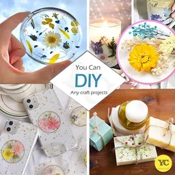 YellowCult Natural Real Dried & Pressed Flowers for Art Craft - Mixed, Multicolor for Soap, Candle, Scrapbooking, DIY, Resin Jewelry, Pendant - [Snowdrop Flower-Multicolor] image 5