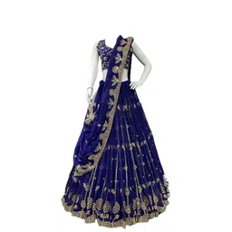 iyalafab Women's Georgette Semi Stitched Lehenga Choli In Multicolour Colour LEHENGACHOLIFORWEDDINGSF218ver-17 image 1