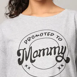 the mom store Mom T-Shirt | Cotton | Pre and Post Pregnancy | Quirky Statements | Comfortable | Oversized image 3
