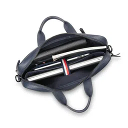 tommy hilfiger Hampshire Men Leather Business Case - Navy image 5