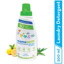 Mamaearth India's First Organic Bamboo Based Baby Wipes (72 Wipes) & Mamaearth's Plant Based Baby Laundry Liquid Detergent, with Bio-Enzymes and Neem Extracts, 200ml image 5