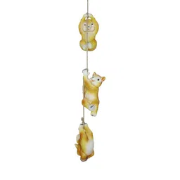 Wonderland Imported Playful Squirrel on String Hanging | for Inside or Outside Your Home | Garden Decor, Garden Decoration, Home Decor, Squirrel Statue, balocny Decoration image 1