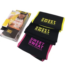 sweet sweat waist trimmer SWEET SWEAT WAIST TRIMMER® Master Quality Slimming Belt (Reg. No.3688179) Pack of 3 No.1 Waist Trimmer Belt image 3